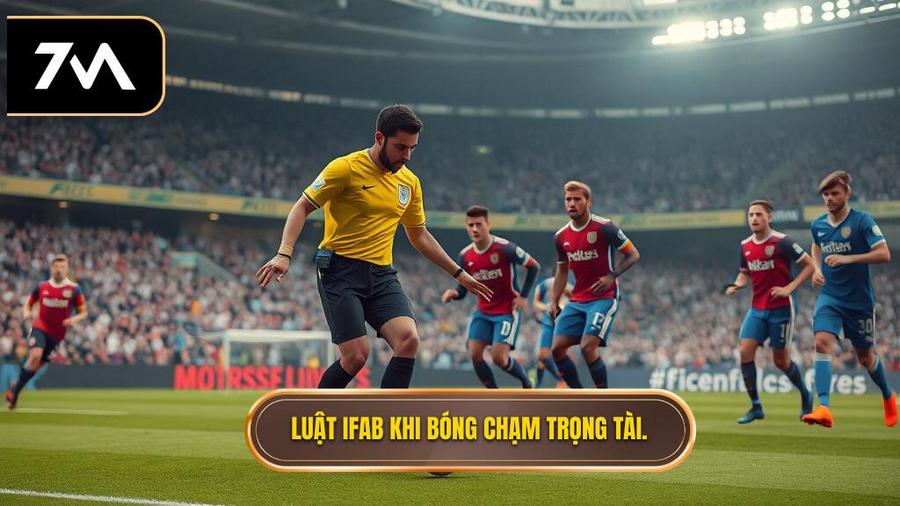 Quy định của IFAB về tình huống bóng chạm trọng tài