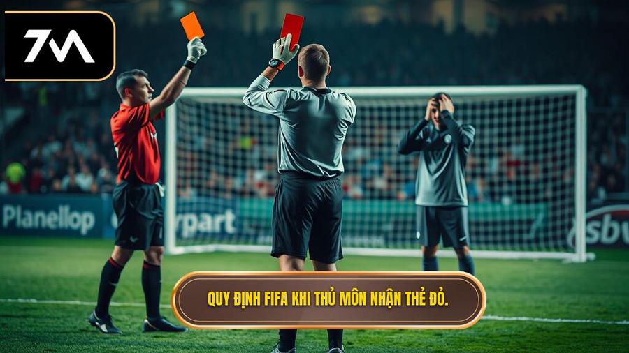 Luật FIFA quy định thế nào khi thủ môn nhận thẻ đỏ?