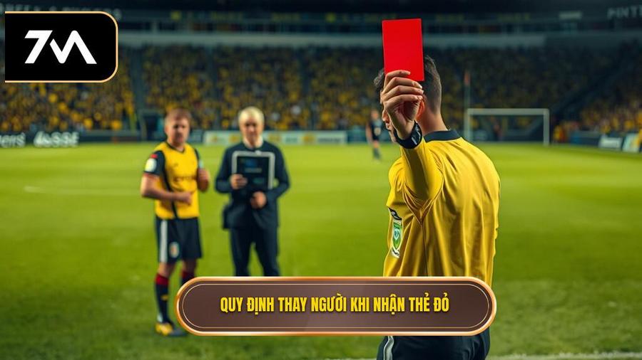 Luật FIFA quy định: Thẻ đỏ có được thay người không?