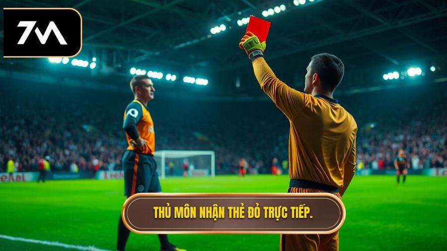 Trường hợp đặc biệt: Thẻ đỏ cho thủ môn