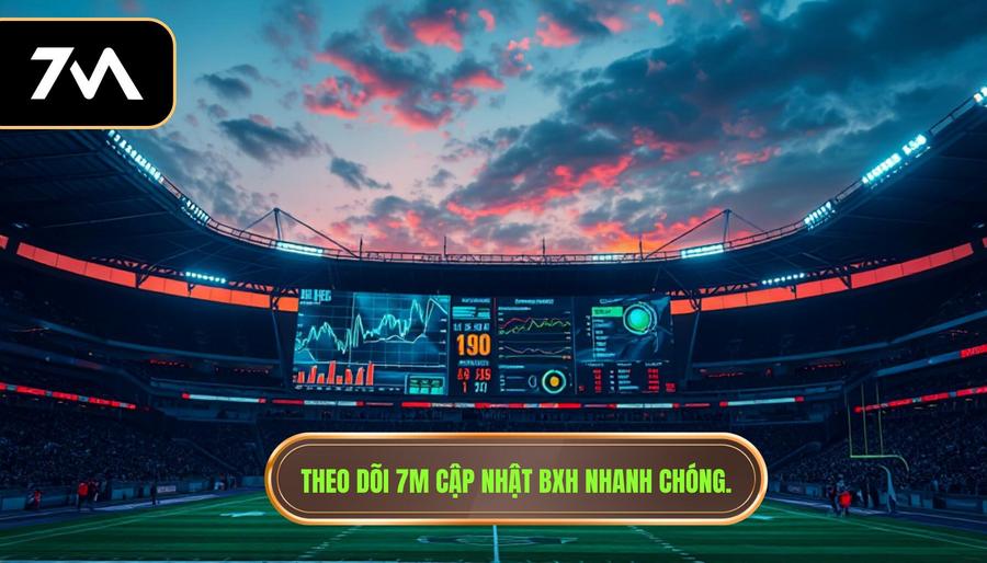 Theo dõi 7M cập nhật BXH nhanh chóng.