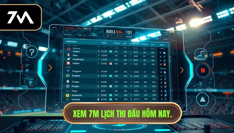 Xem 7m lịch thi đấu hôm nay.