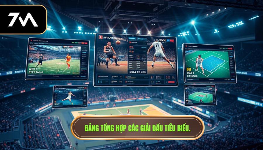 Bảng tổng hợp các giải đấu tiêu biểu.
