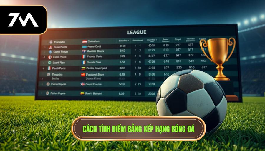 Cách tính điểm và các tiêu chí phụ trong bảng xếp hạng bóng đá